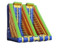 Jeux de sport d'escalade à double échelle gonflable en plein air pour adultes