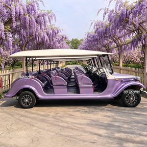 Voiture électrique rétro de tourisme, 4 places, alimentée par batterie au lithium, navette touristique pour les attractions touristiques - Product Image 1