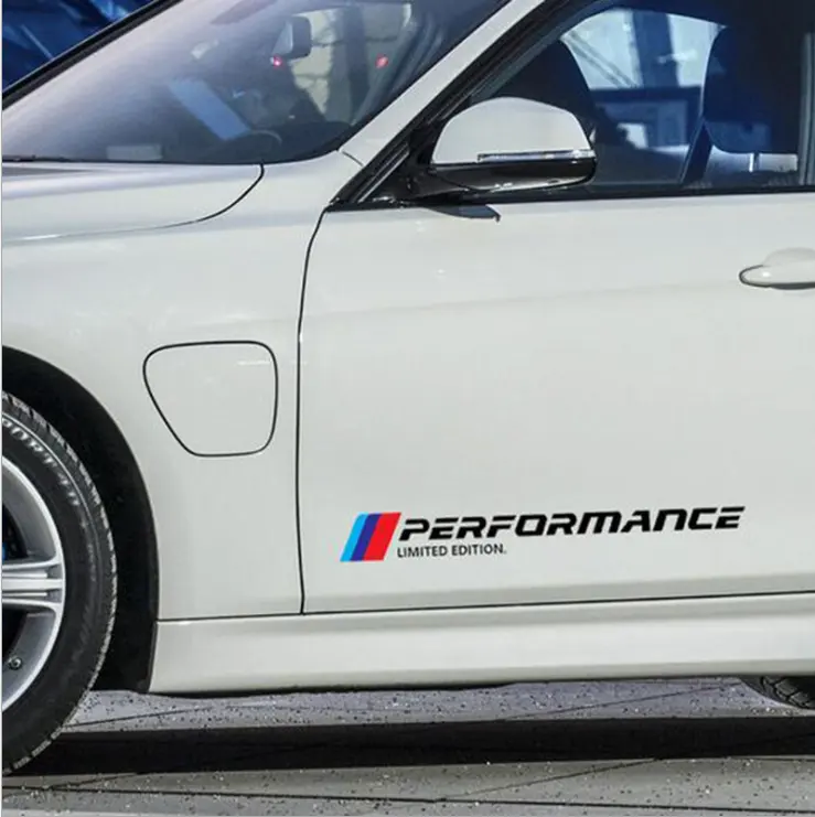 Per BMW E46 E60 E90 E92 E93 F20 F21 F30 F32 F33 F34 F15 F10 G20 G30 M Performance Limited Edition adesivo riflettente per porta laterale