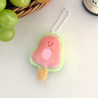En gros, Porte-clés pendentifs poupées en peluche exquises, thème crème glacée aux fruits d'été, breloques pour sacs à dos de filles, jouets pour enfants, cadeau