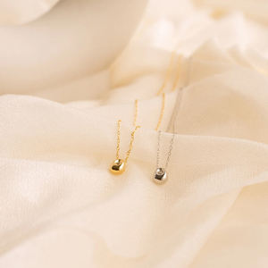 EManco RVS verguld waterdruppel hanger ketting dames fijngevoelige sieraden verstelbare korte accessoires - Product Image 5