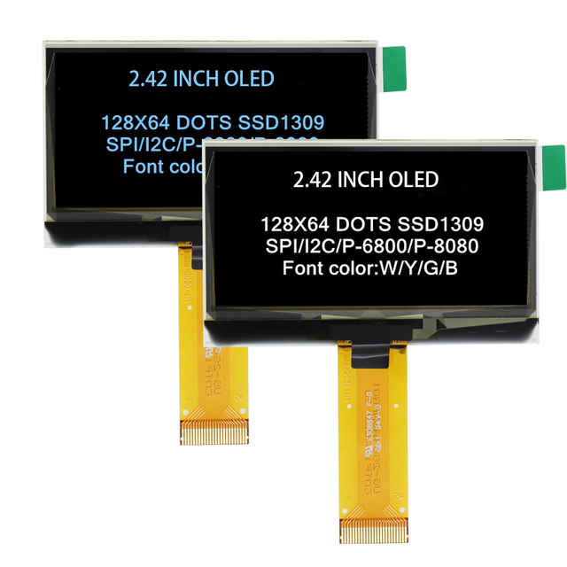 2.42 Inch SPI I2C 24pin White SSD1309 128x64 OLED Display SCREEN