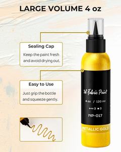 Pinturas 3D de 18 colores para tela (4oz, 120 Ml) Color no tóxico para <span class=keywords><strong>pintar</strong></span> tela <span class=keywords><strong>textil</strong></span> DIY manualidades camisetas zapatos <span class=keywords><strong>pintura</strong></span> de tela - Product Image 2