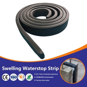 Bande d'étanchéité hydrofuge en caoutchouc expansible pour joints de béton / Bande d'étanchéité hydrofuge en bentonite à expansion de 300 % - Product Image 1
