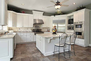 خزانات مطبخ بيضاء صلبة مخصصة ، مجموعات مكمّلة - Product Image 5