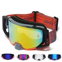Lunettes de course tout-terrain personnalisées pour motocross, avec lentille anti-buée double couche à changement facile, protection UV 100% - Lunettes MX