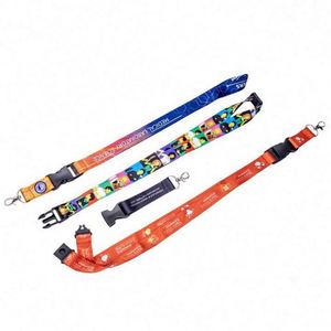 Wholesale OEM Blank Sublimation Polyester Nylon Plain Cheap <b>Personalized</b> Custom Logo Printed Lanyard - Product Image 4