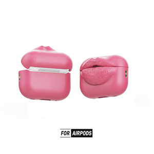 Funda de Silicona Rosa 3D con Diseño de Labios para Auriculares Inalámbricos (1-4) de LATMOS, Resistente a Impactos - Product Image 2