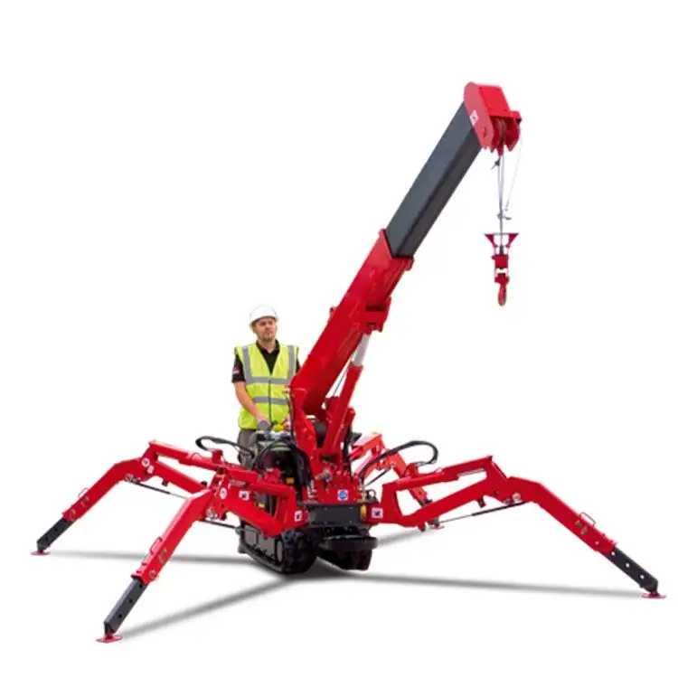 Faltbarer Spinnen kran Mini Track Crawler Spider Crane Hebe korb