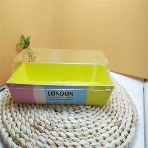 Rectangular Food Grade Plastic <b>Cake</b> Tray With <b>Transparent</b> Lid Disposable Baking Dessert <b>Box</b> For Sandwich Gift Packaging - Product Image 2