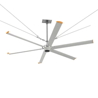 8ft BLDC PMSM Moteur silencieux industriel hvls grand ventilateur de plafond