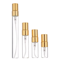 Mini flacon en verre de 1,5 ml et 2 ml avec pulvérisateur à pompe, sérigraphie, bouteille vide à col serti, échantillon de parfum, emballage cosmétique, diffuseur à bâtonnets
