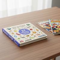 Livre sonore interactif éducatif pour l'apprentissage précoce, rechargeable par USB-C, avec impression personnalisée, pour enfants d'âge préscolaire