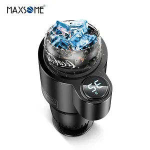 지능형 뜨거운 차가운 컵 휴대용 자동차 난방 물 컵 홀더 작은 냉장고 자동차 냉동 컵