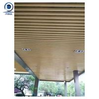 Prix de gros pour artistique panneaux de plafond linéaires en aluminium suspendu faux déflecteur avec latte de mur rideau certifiée CE