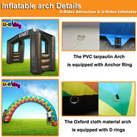 En gros PVC Racing Arche Événement Commercial Entrée Publicité Arc Gonflable pour Bienvenue Course pour Événements Sportifs