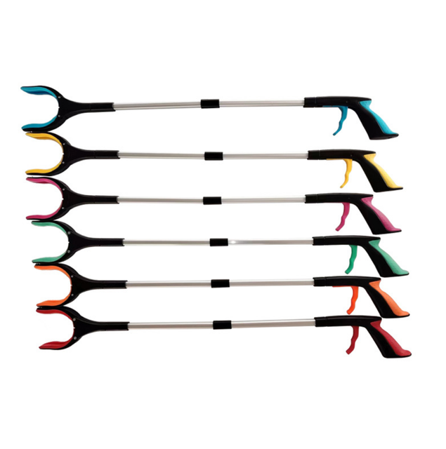 360° Rotating Head Magnetic Grabber Reacher Tool, 32" Foldable Lightweight Trash Claw Grabbers for Elderly