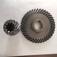 Juego de piñón y rueda de corona para tractor