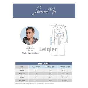 Accappatoio Termico in Lana Lavorata a Maglia con Logo Personalizzato, Morbido Pigiama con Cappuccio, Cappotto da Casa Extra-Lungo di Lusso con Tasche Grandi per <span class=keywords><strong>Uomo</strong></span> - Product Image 5
