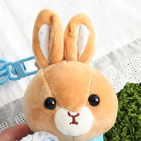Porte-clés en peluche Peter Rabbit sous licence officielle, mignon lapin en peluche, pendentif doux, vente en gros, cadeau pour enfants, directement de l'usine