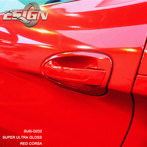 Super Ultra Gloss Red Corsa super lam film d'amination sensible à la pression film à transparence variable pour emballage de voiture - Product Image 5