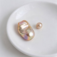 Perles baroques d'eau douce naturelles de qualité AAAA, 15-21 mm, blanches, multicolores, violettes, grandes, irrégulières, sans trou, pour la fabrication de bijoux