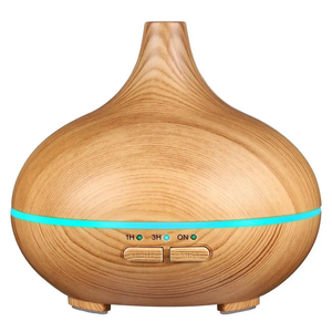 24V Home Decorative Cool Mist Humidifier 150ml Wooden Aroma Essential Oil Air Eco Friendly Home Fragrance Diffuser