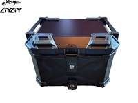 Coffre de moto en alliage d'aluminium, 36L, fabrication directe usine, coffre électrique, personnalisable