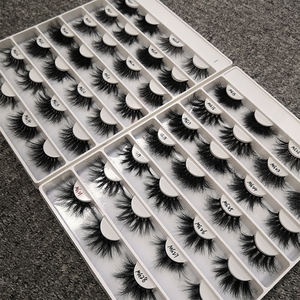 Cils épais vison 25mm cils moelleux Logo personnalisé bandes de cils en gros - Product Image 1