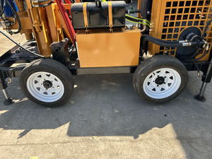 78kw động cơ diesel DTH khai thác mỏ khoan máy nước cũng quay thủy lực giếng khoan Giàn Khoan 300M Trailer gắn Giàn Khoan - Product Image 4