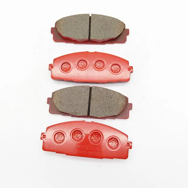 D1434 Customized color red black brake pad with without shims fit for Toyota Hiace break pad brake pads front