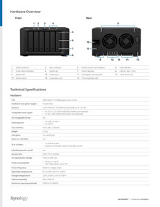 Serveur NAS 6 baies DS1621+ – Stockage de grande capacité, nouveau stock USB, stockage en réseau, NAS six baies - Product Image 6