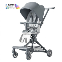 Poussette parapluie pliable pour bébé avec amortissement, maille respirante et double frein - Fournisseur Dropshipping