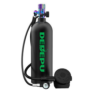 DEDEPU 4L 25-40 minutes avec adaptateur de plongée <span class=keywords><strong>pour</strong></span> <span class=keywords><strong>masque</strong></span> de plongée avec tube de sangle vert noir tube respiratoire sec réservoir d'air plongée <span class=keywords><strong>sous</strong></span>-marine - Product Image 4