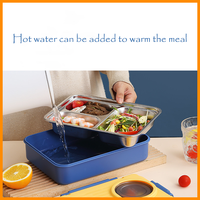Lonchera Bento de 1000 ml con Doble Compartimento a Prueba de Fugas para Niños