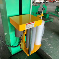 Machine d'emballage semi-automatique pour boîtes en carton, contrôlée par PLC, avec film LLDPE, machine électrique d'emballage de film étirable pour bagages d'aéroport