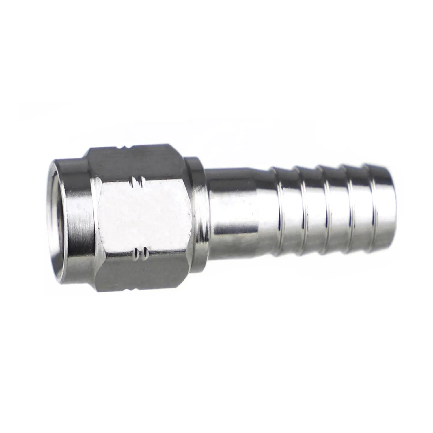 Food Grade 303 304 Stainless Steel Adapter Barb Tee Pipe Fitting Air Hose Connector Stem beverage beer Compression Fitting