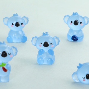 Accessoires et artisanat en koala transparent lumineux bleu de haute qualité pour porte-clés en résine lumineuse Koala - Product Image 3