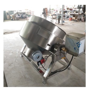 Industrial Electric Cooking Pot With Mixer Cooking Equipment Jacketed <b>Kettle</b> for Sale - Product Image 6