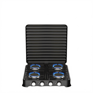 Sokany LB-57007 4-Burner Stainless Steel Gas Cooker <strong>Stove</strong> Portable Household Appliances Generous for All Sized Pots Skillets - Product Image 2