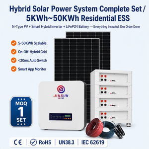 All-in-One 5kW 10kW 15kW ESS Solar-Batteriespeichersystem Hybrid-Solarwechselrichter Komplettset 5kWh 10kWh 20kWh LiFePO4-Akku - Product Image 2