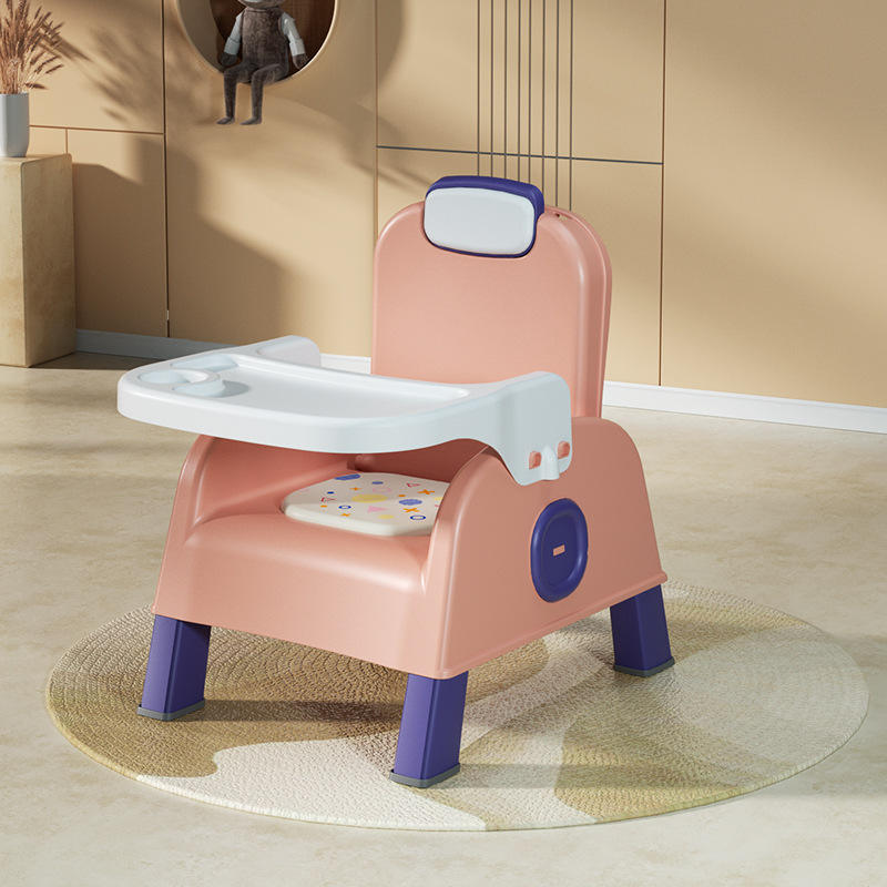 Rosa-plato de cena [Silla de comedor + SILLA DE llamada 2-en-1]