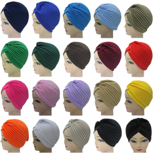Vente en gros de foulards islamiques musulmans en polyester bon marché, bonnets <span class=keywords><strong>hijab</strong></span>, turbans intérieurs pour femmes, sous-foulards, couvre-chefs - Product Image 2