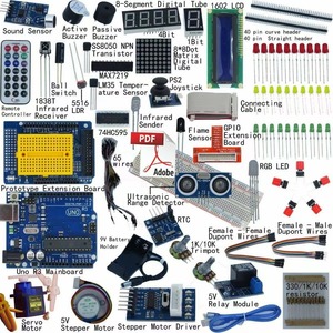 Kit de Desarrollo Uno R3 Compatible con Arduino, con Sensores y Módulos para Proyectos Electrónicos - Product Image 1