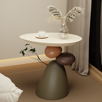 Table basse en résine avec cadre métallique mobile de style Wabi-Sabi moderne, avec rangement et facile à nettoyer, pour salon