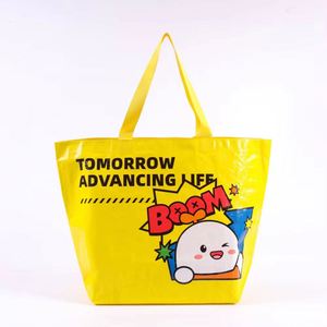 Custom Printed Recycle Reusable Pp Laminated Woven Tote Shopping <b>Bags</b> Fashion Woven Shopping <b>Bag</b> - Product Image 1