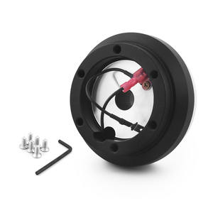 Adaptador de <span class=keywords><strong>volante</strong></span> de cubo corto de aluminio 110H cubierta de cuero de estilo de carreras para <span class=keywords><strong>Honda</strong></span> <span class=keywords><strong>Civic</strong></span> Integra Accord-Sports Car CTS FIT - Product Image 5