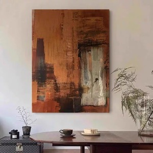 Wholesale Minimalist Abstract Canvas <strong>Print</strong> Painting Heavy Texture <strong>Neutral</strong> Wall Art for Hotel Villa Decor - Product Image 3