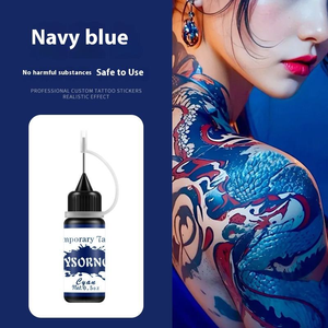 Suministros de Tatuaje de Larga Duración, Arte Corporal, Cono de Henna, Jugo Transparente en Gel, Pasta para Tatuajes, <span class=keywords><strong>Tinta</strong></span> Temporal <span class=keywords><strong>Negra</strong></span> para Tatuajes - Product Image 2