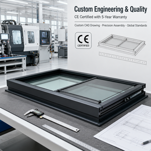 Finestra da Tetto Elettrica Motorizzata con Vetro Basso Emissivo a Doppio Vetro Certificata CE <span class=keywords><strong>per</strong></span> Veranda e Patio - Product Image 3